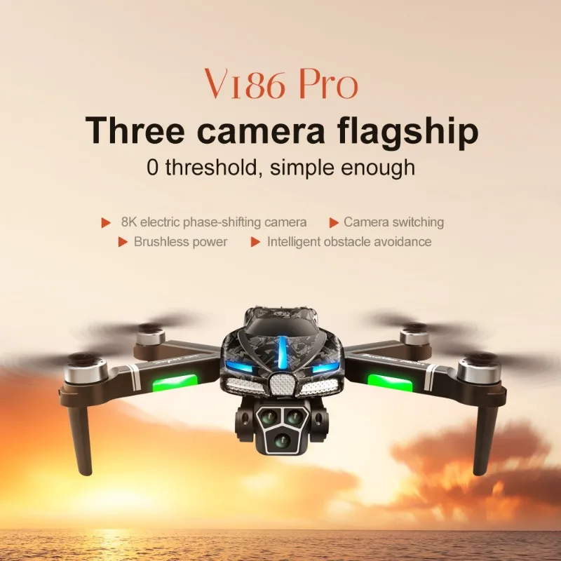Drone Gimbal 2 Axis - New V186 Pro Drone Professional Brushless
